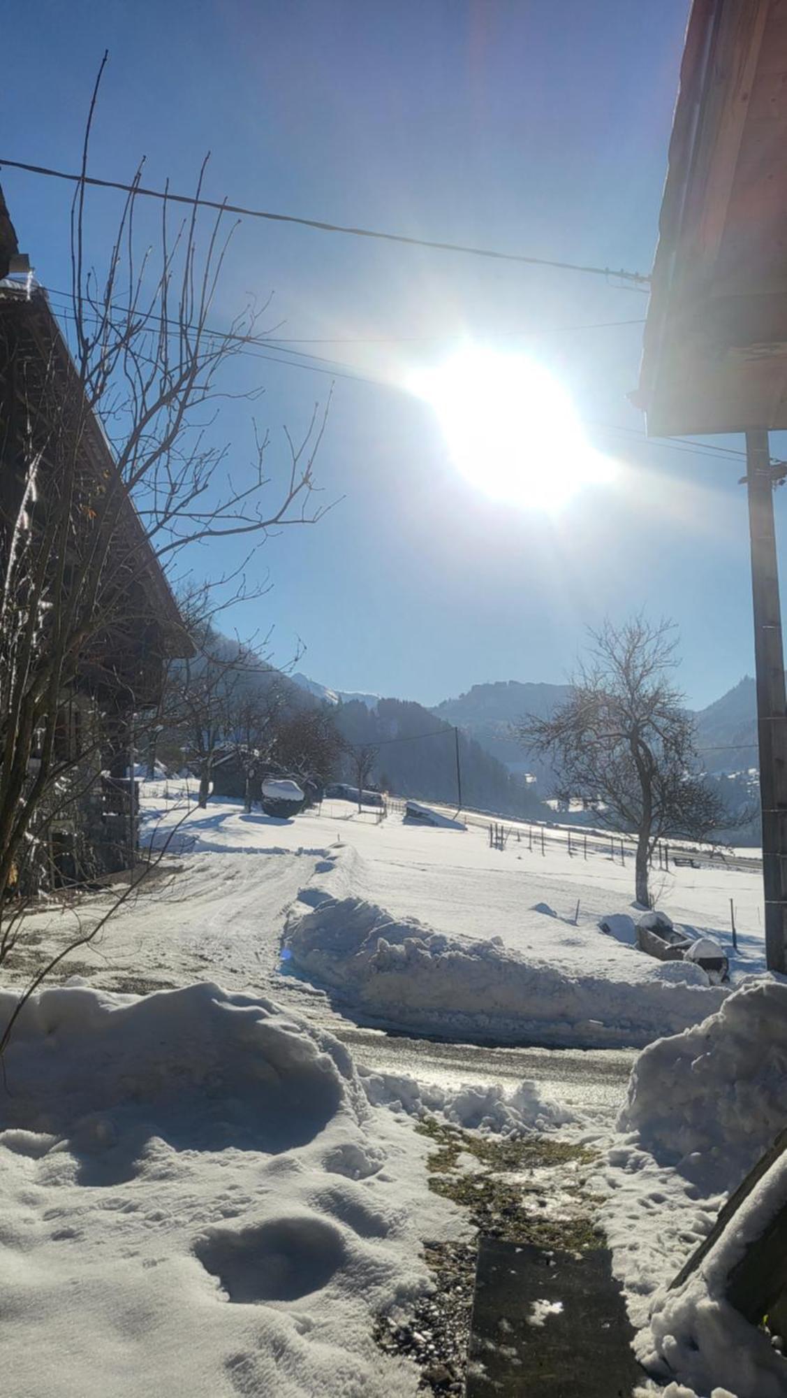 Bed and Breakfast Le Nid Des Cerfs Essert-Romand Esterno foto